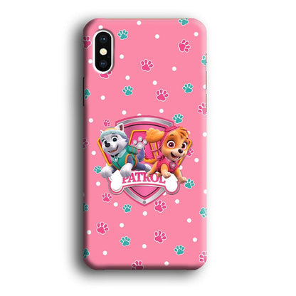 Paw Patrol Skye and Everest Pink Patroll iPhone XS Case-Oxvistore