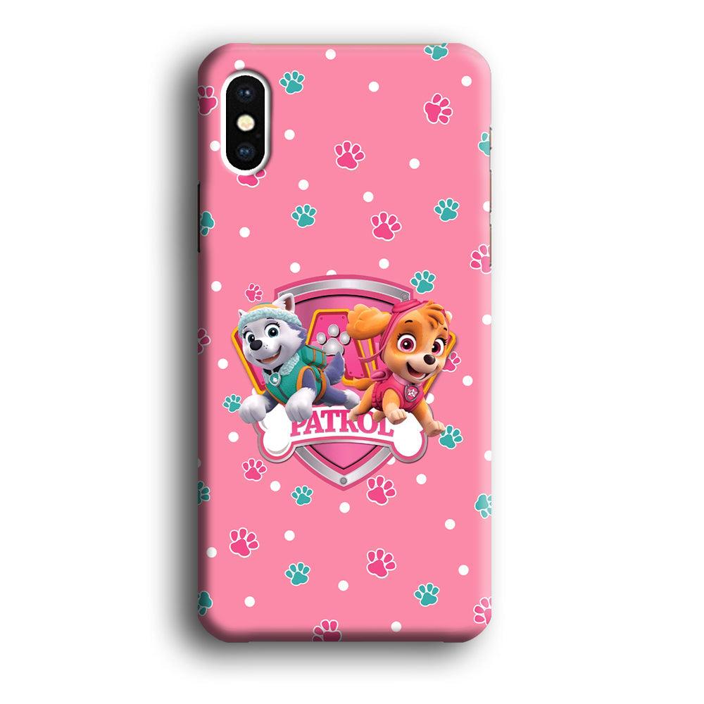 Paw Patrol Skye and Everest Pink Patroll iPhone Xs Max Case-Oxvistore