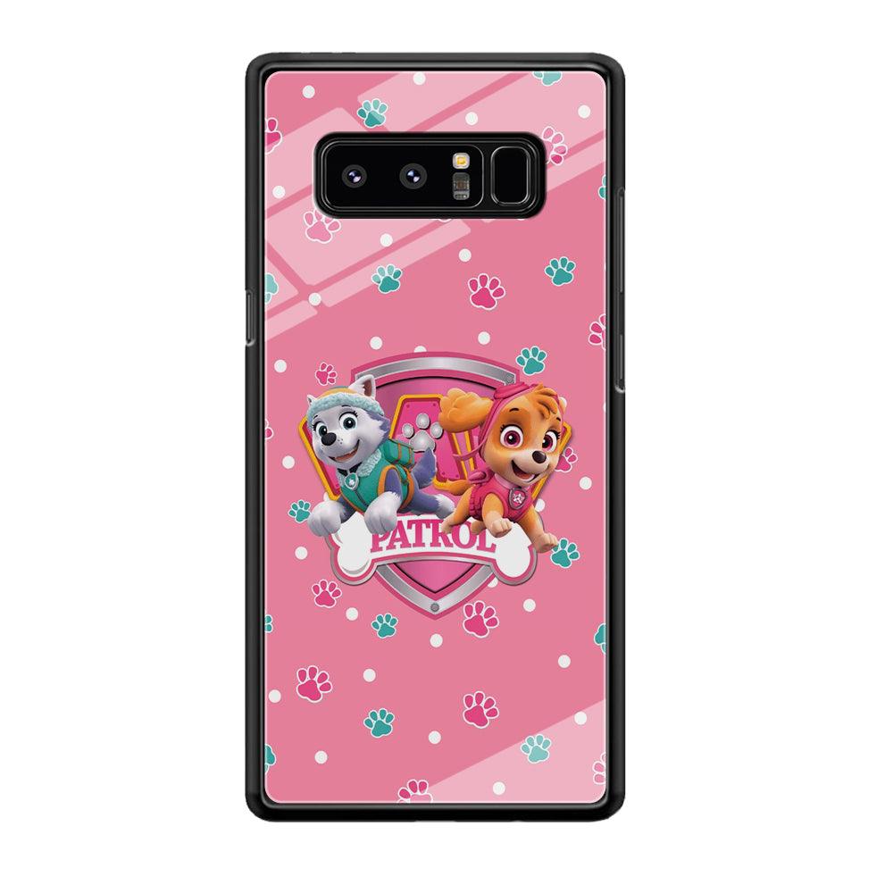 Paw Patrol Skye and Everest Pink Patroll Samsung Galaxy Note 8 Case-Oxvistore