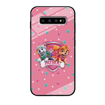 Paw Patrol Skye and Everest Pink Patroll Samsung Galaxy S10 Plus Case-Oxvistore