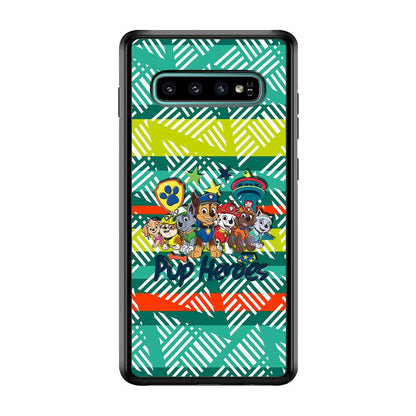 Paw Patrol The Pup Heroes Samsung Galaxy S10 Plus Case-Oxvistore