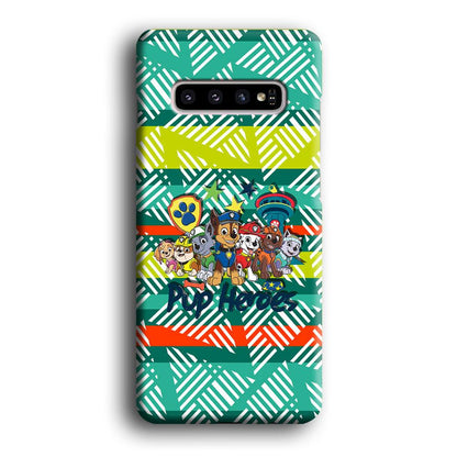 Paw Patrol The Pup Heroes Samsung Galaxy S10 Case-Oxvistore