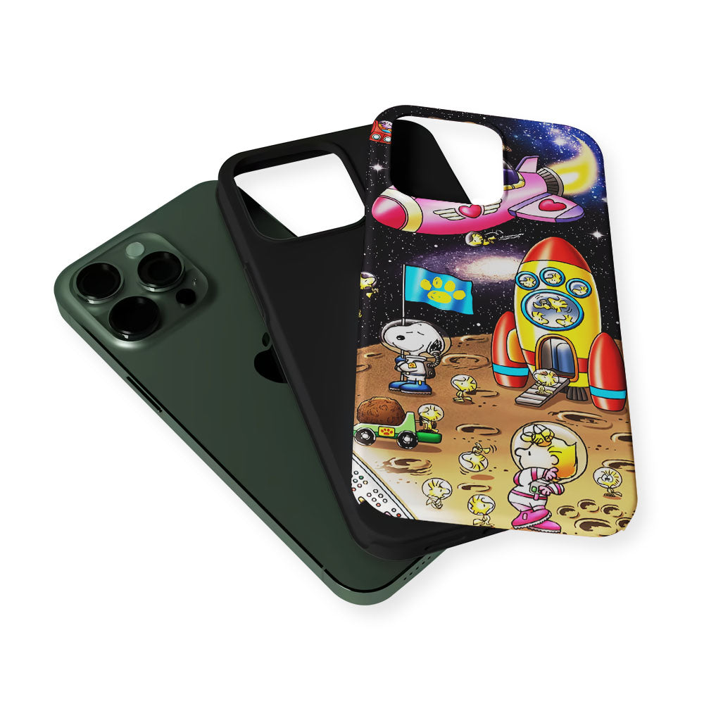 Peanuts Snoopy Space Travel 2 in 1 Tough Phone Case