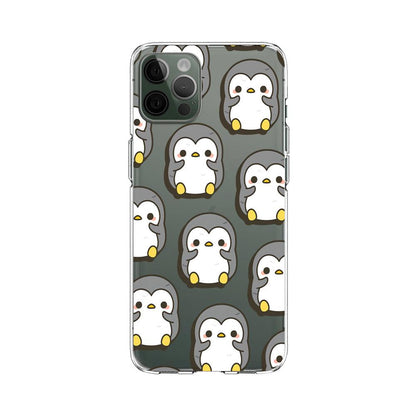 Penguin Bird Plain Cute Little Clear Soft Case-Oxvistore