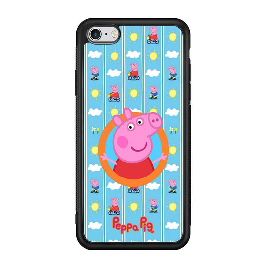 Peppa Pig Circle Frame iPhone 6 | 6s Case-Oxvistore