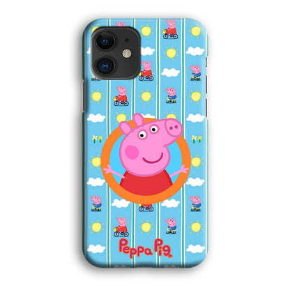 Peppa Pig Circle Frame iPhone 12 Case-Oxvistore