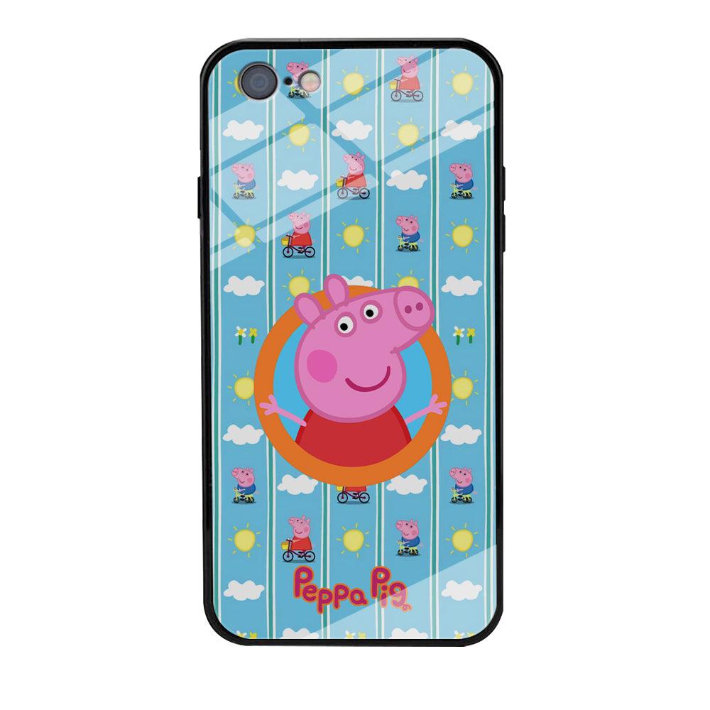 Peppa Pig Circle Frame iPhone 6 | 6s Case-Oxvistore