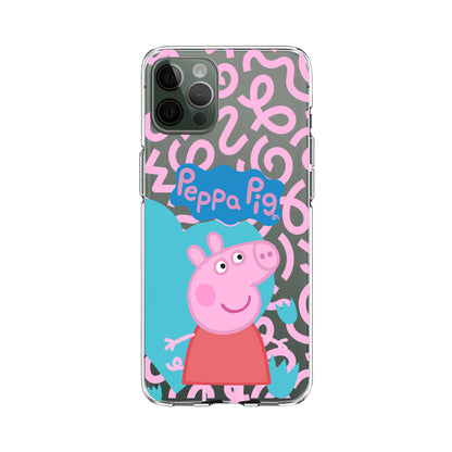 Peppa Pig Enjoying Happiness Clear Soft Case