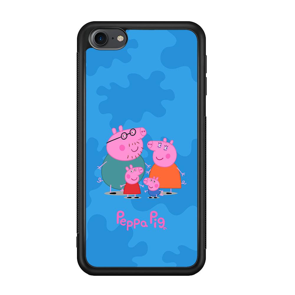 Peppa Pig Great Family iPod Touch 6 Case-Rubber Black (2D Case)-Oxvistore