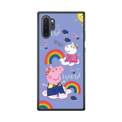 Peppa Pig Rainbow Hip Hop Samsung Galaxy Note 10 Plus Case-Oxvistore