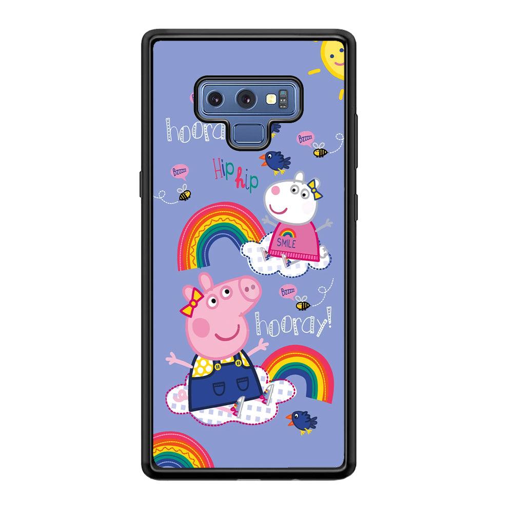 Peppa Pig Rainbow Hip Hop Samsung Galaxy Note 9 Case-Oxvistore