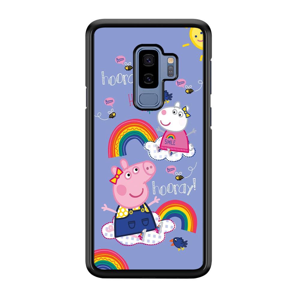 Peppa Pig Rainbow Hip Hop Samsung Galaxy S9 Plus Case-Oxvistore