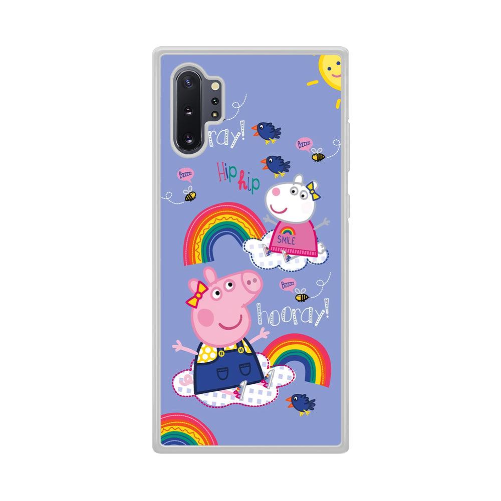 Peppa Pig Rainbow Hip Hop Samsung Galaxy Note 10 Plus Case-Oxvistore