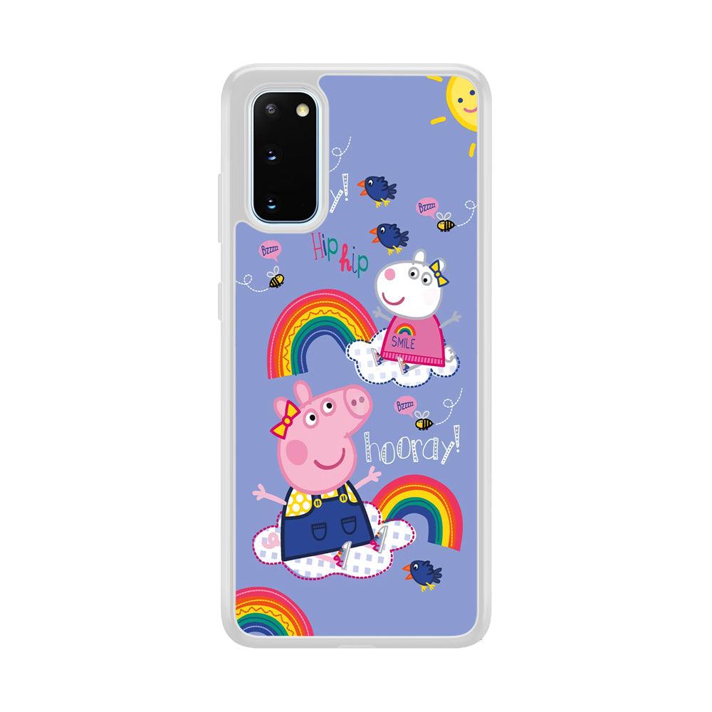 Peppa Pig Rainbow Hip Hop Samsung Galaxy S20 Case-Oxvistore