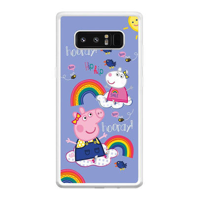 Peppa Pig Rainbow Hip Hop Samsung Galaxy Note 8 Case-Oxvistore