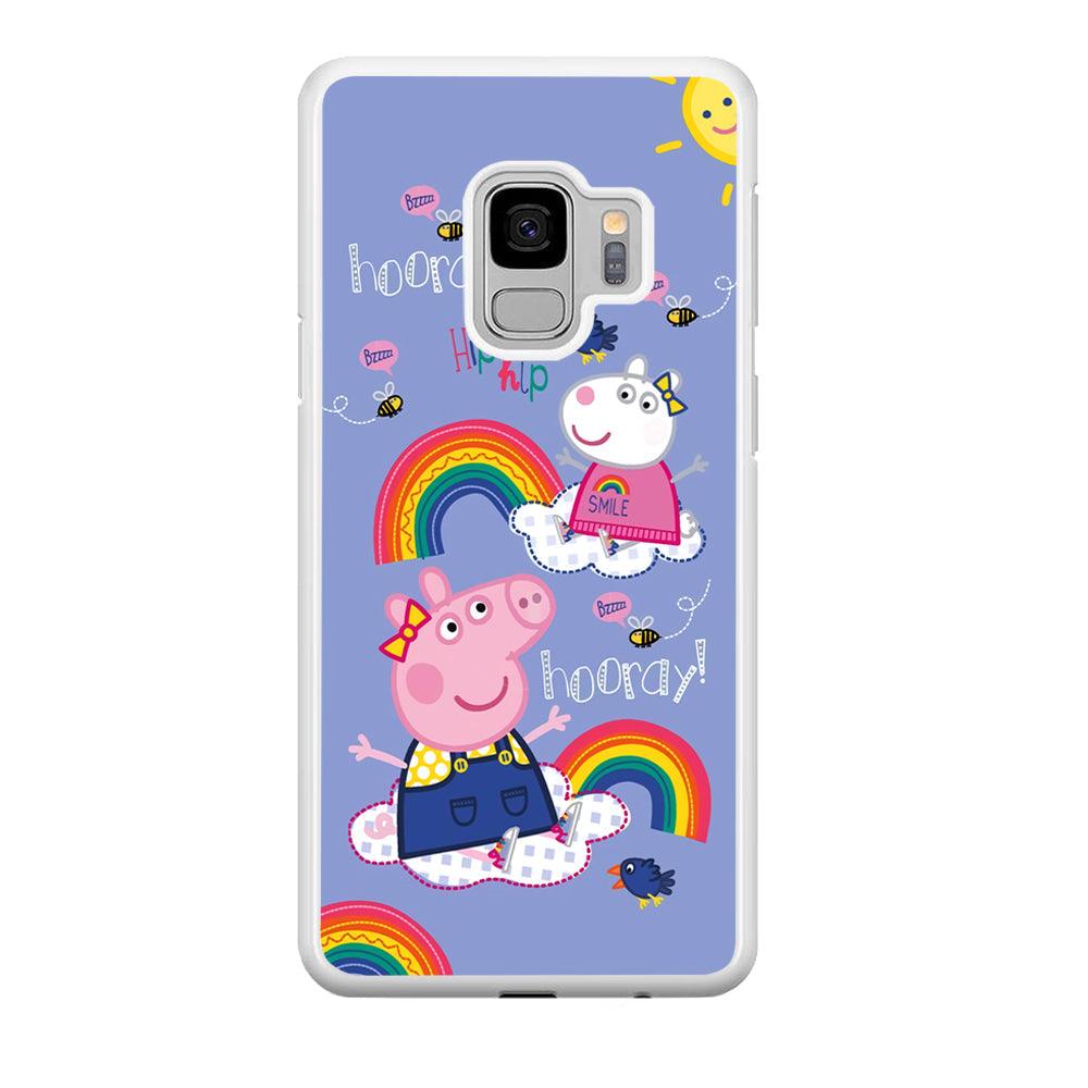 Peppa Pig Rainbow Hip Hop Samsung Galaxy S9 Case-Oxvistore