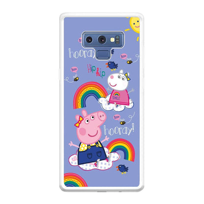 Peppa Pig Rainbow Hip Hop Samsung Galaxy Note 9 Case-Oxvistore