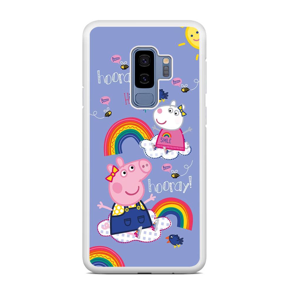 Peppa Pig Rainbow Hip Hop Samsung Galaxy S9 Plus Case-Oxvistore