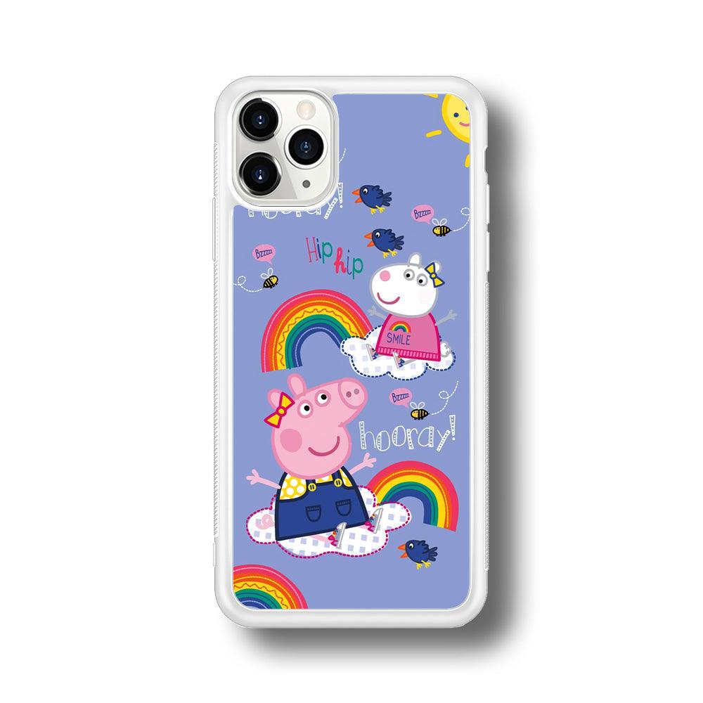 Peppa Pig Rainbow Hip Hop iPhone 11 Pro Case-Oxvistore