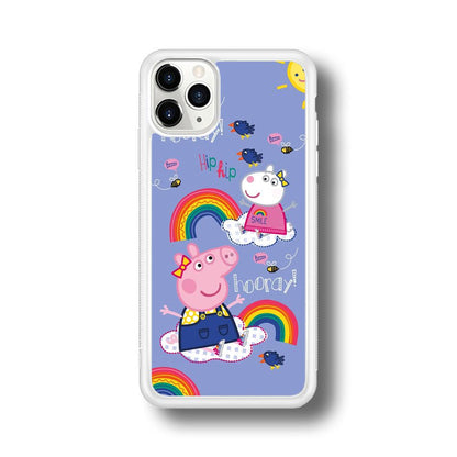 Peppa Pig Rainbow Hip Hop iPhone 11 Pro Case-Oxvistore