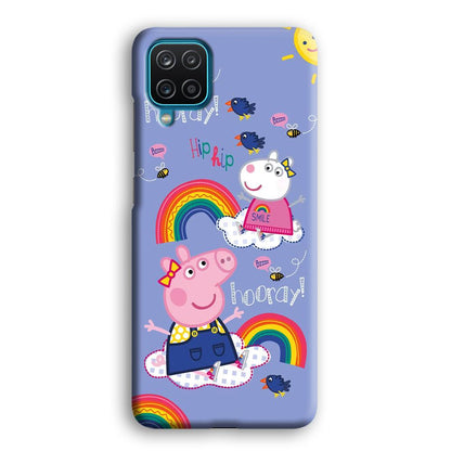 Peppa Pig Rainbow Hip Hop Samsung Galaxy A12 Case-Oxvistore