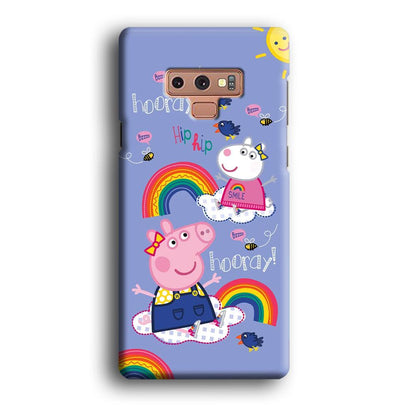 Peppa Pig Rainbow Hip Hop Samsung Galaxy Note 9 Case-Oxvistore