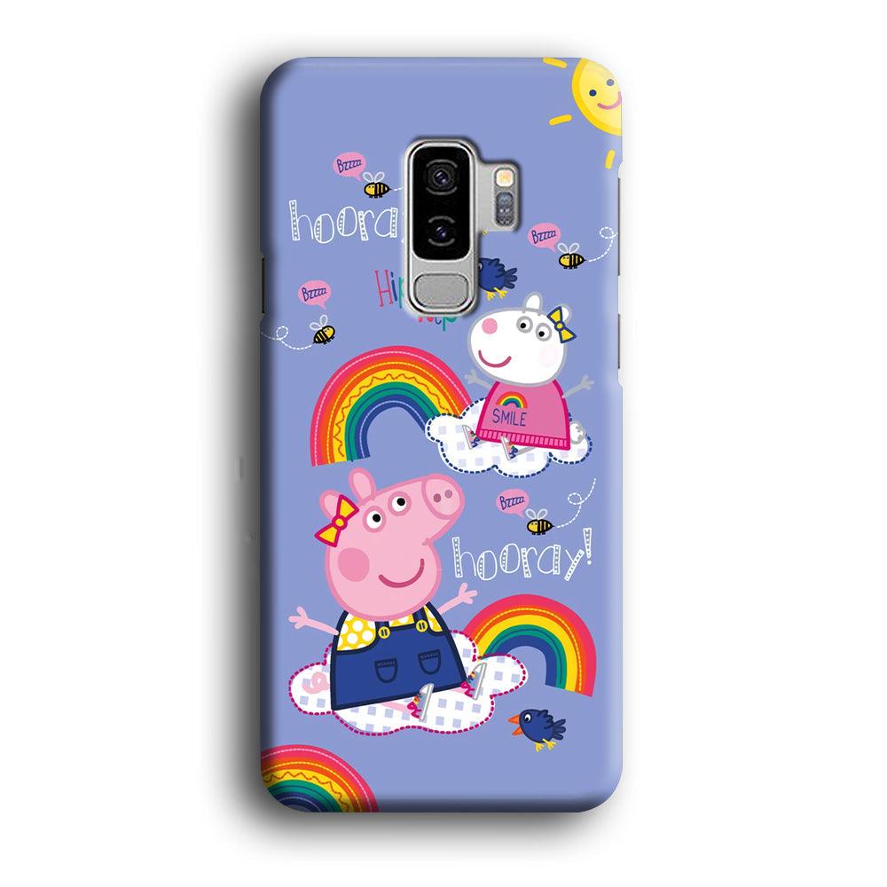 Peppa Pig Rainbow Hip Hop Samsung Galaxy S9 Plus Case-Oxvistore