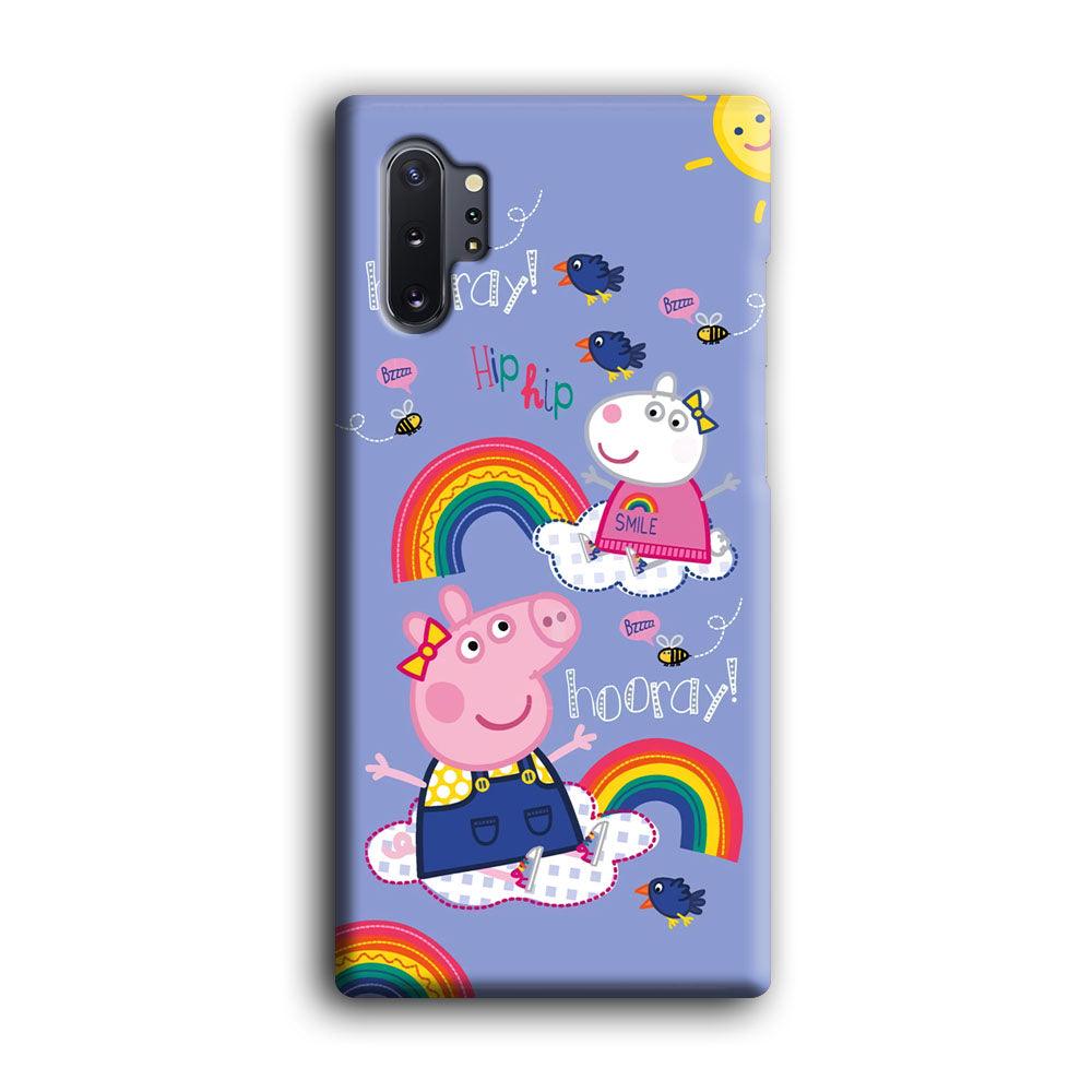 Peppa Pig Rainbow Hip Hop Samsung Galaxy Note 10 Plus Case-Oxvistore