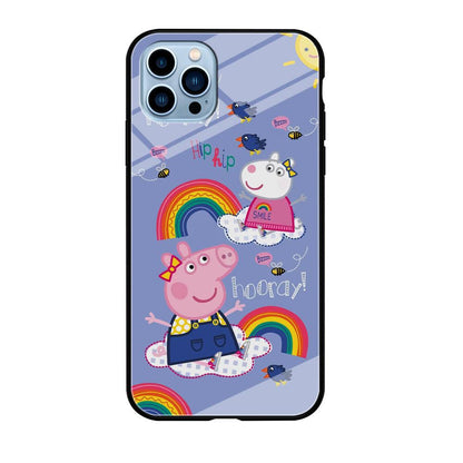 Peppa Pig Rainbow Hip Hop iPhone 12 Pro Max Case-Oxvistore