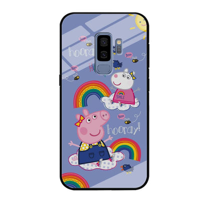 Peppa Pig Rainbow Hip Hop Samsung Galaxy S9 Plus Case-Oxvistore