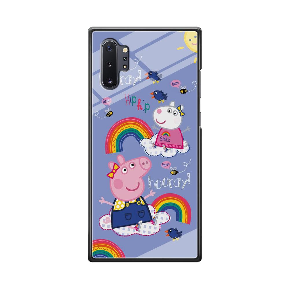 Peppa Pig Rainbow Hip Hop Samsung Galaxy Note 10 Plus Case-Oxvistore