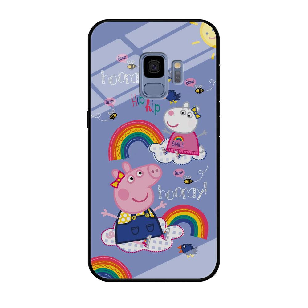 Peppa Pig Rainbow Hip Hop Samsung Galaxy S9 Case-Oxvistore