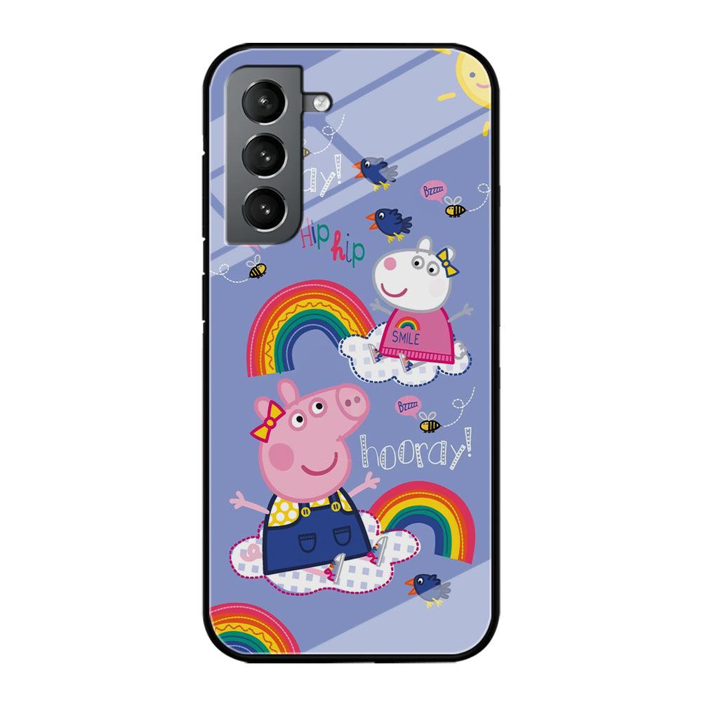 Peppa Pig Rainbow Hip Hop Samsung Galaxy S21 Plus Case-Oxvistore