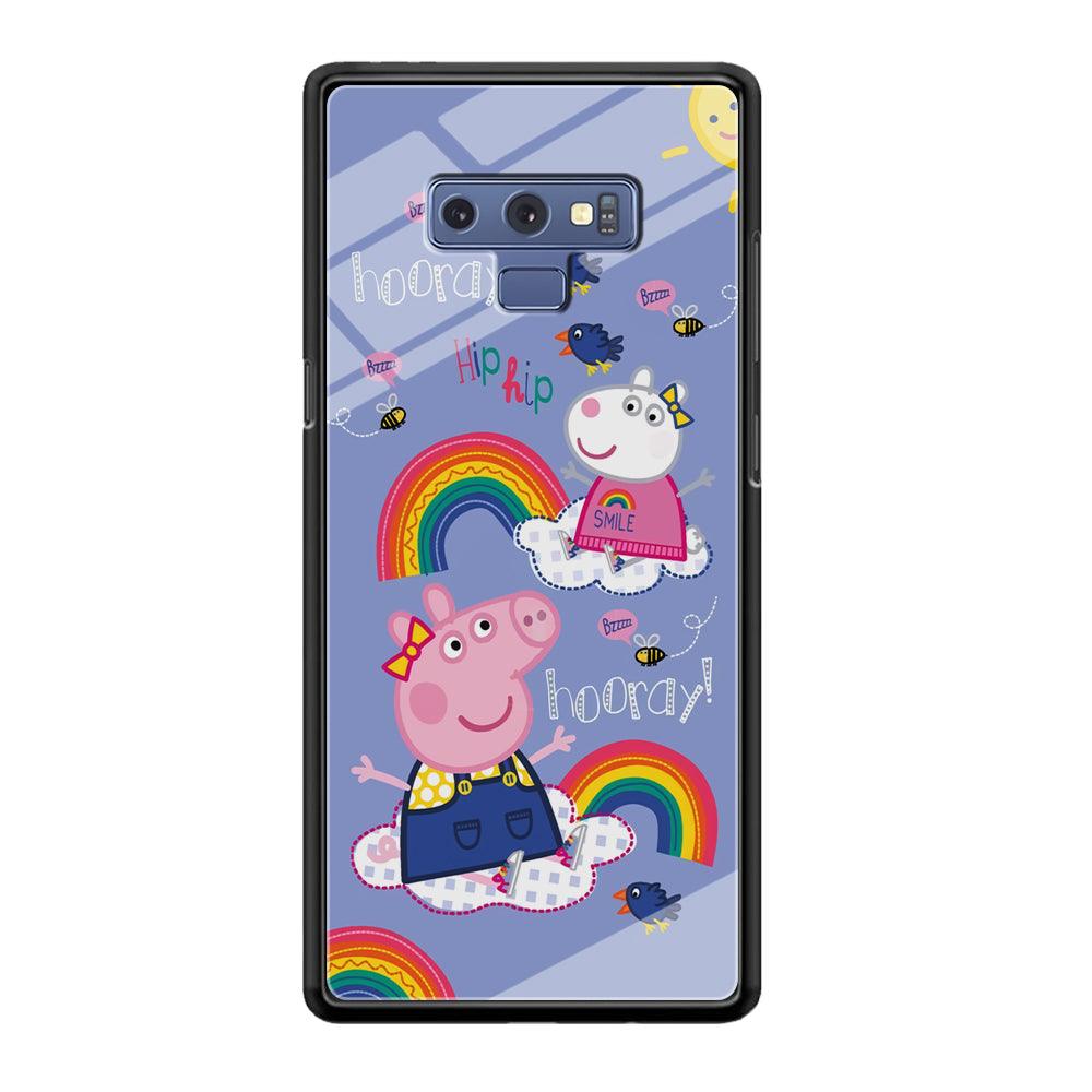 Peppa Pig Rainbow Hip Hop Samsung Galaxy Note 9 Case-Oxvistore