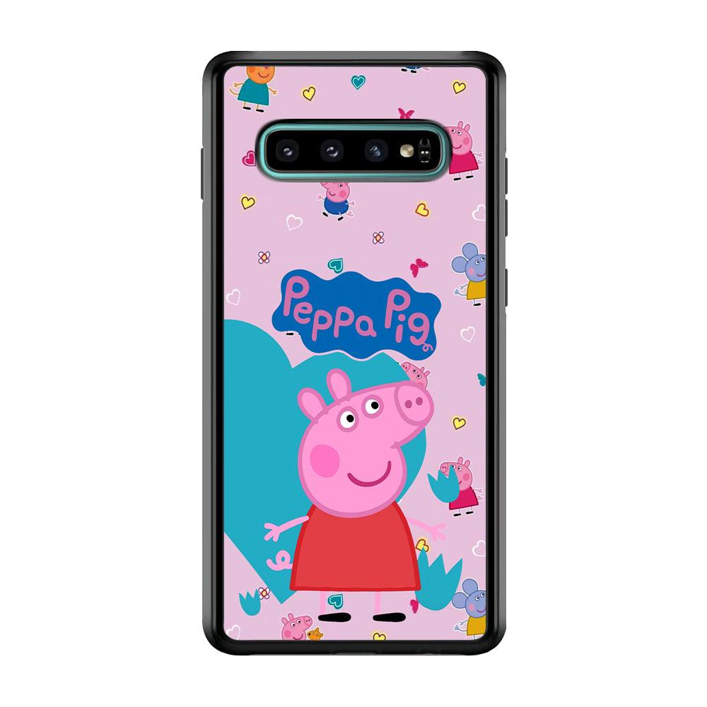 Peppa Pig Smile Always On Samsung Galaxy S10 Case-Oxvistore