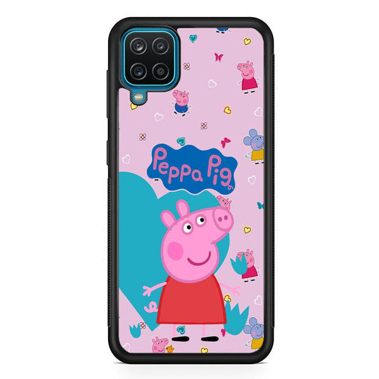 Peppa Pig Smile Always On Samsung Galaxy A12 Case-Oxvistore