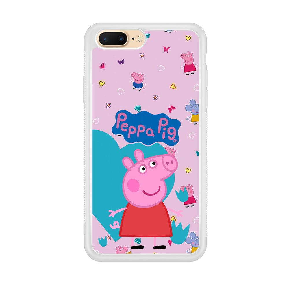 Peppa Pig Smile Always On iPhone 8 Plus Case-Oxvistore