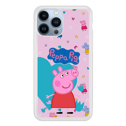 Peppa Pig Smile Always On iPhone 14 Pro Case-Oxvistore