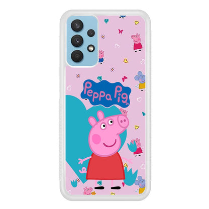 Peppa Pig Smile Always On Samsung Galaxy A32 Case-Oxvistore