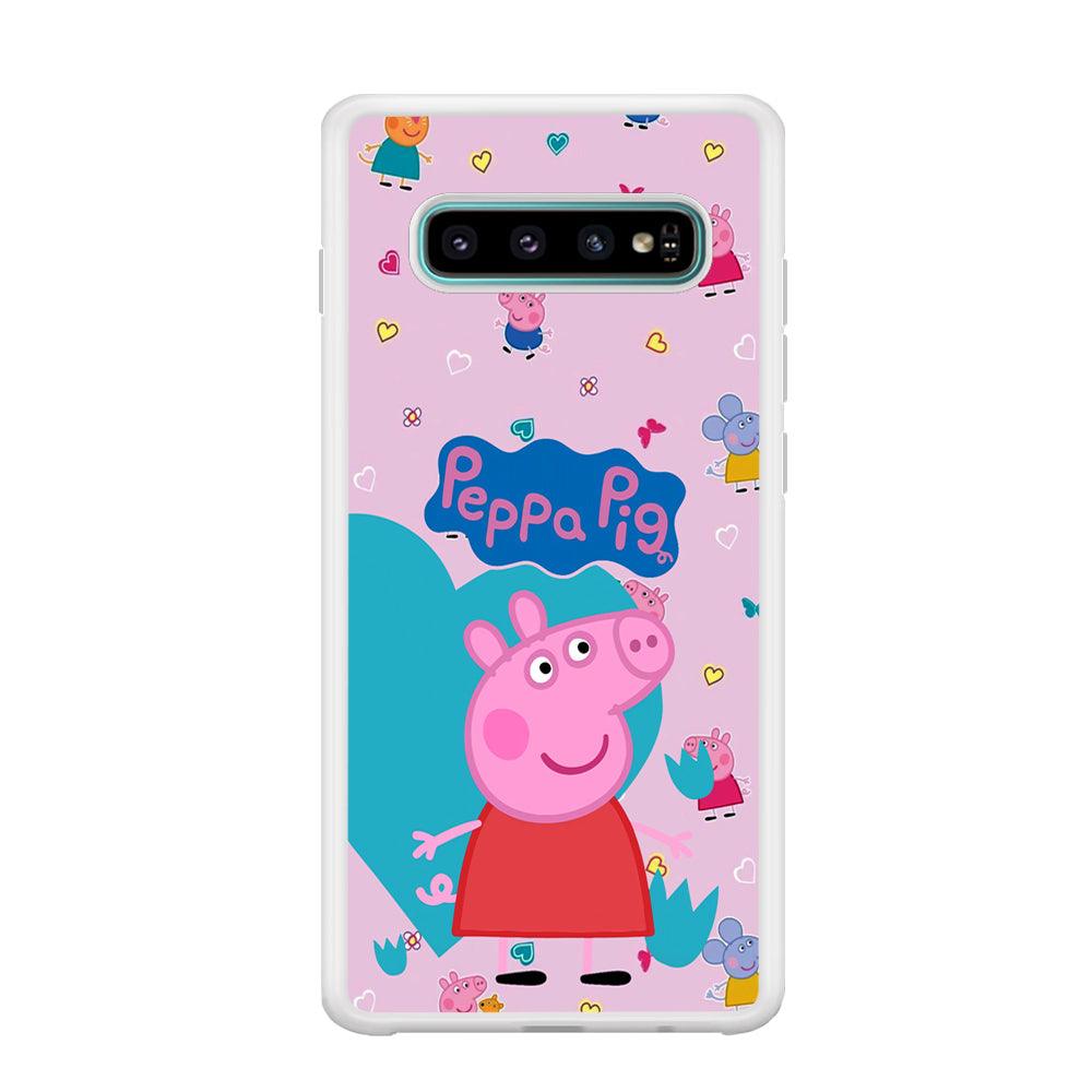 Peppa Pig Smile Always On Samsung Galaxy S10 Case-Oxvistore