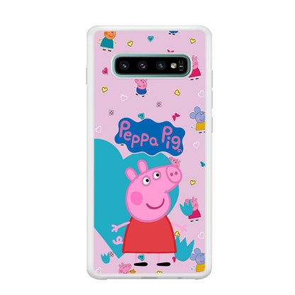 Peppa Pig Smile Always On Samsung Galaxy S10 Case-Oxvistore