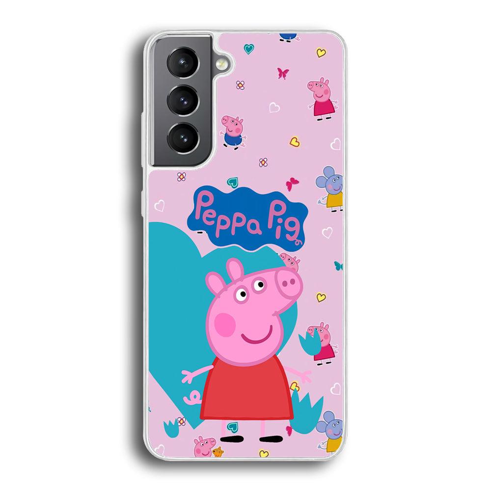 Peppa Pig Smile Always On Samsung Galaxy S21 Plus Case-Oxvistore