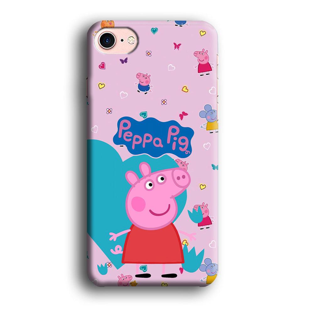 Peppa Pig Smile Always On iPhone 8 Case-Oxvistore