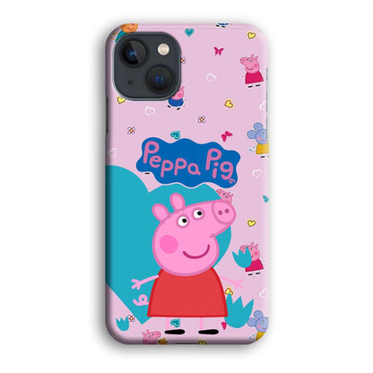 Peppa Pig Smile Always On iPhone 14 Case-Oxvistore