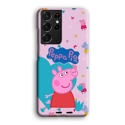 Peppa Pig Smile Always On Samsung Galaxy S21 Ultra Case-Oxvistore