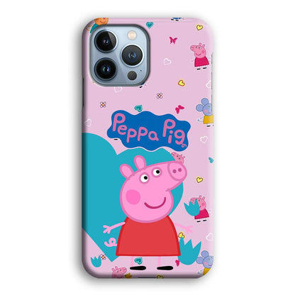 Peppa Pig Smile Always On iPhone 15 Pro Case-Oxvistore