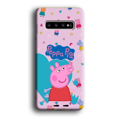 Peppa Pig Smile Always On Samsung Galaxy S10 Case-Oxvistore