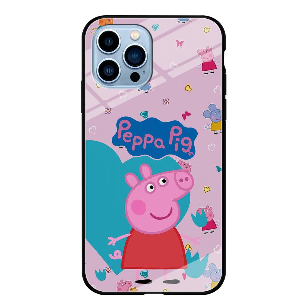 Peppa Pig Smile Always On iPhone 14 Pro Case-Oxvistore