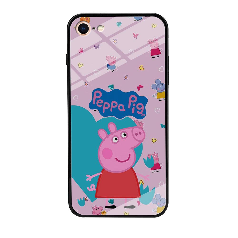 Peppa Pig Smile Always On iPhone 8 Case-Oxvistore