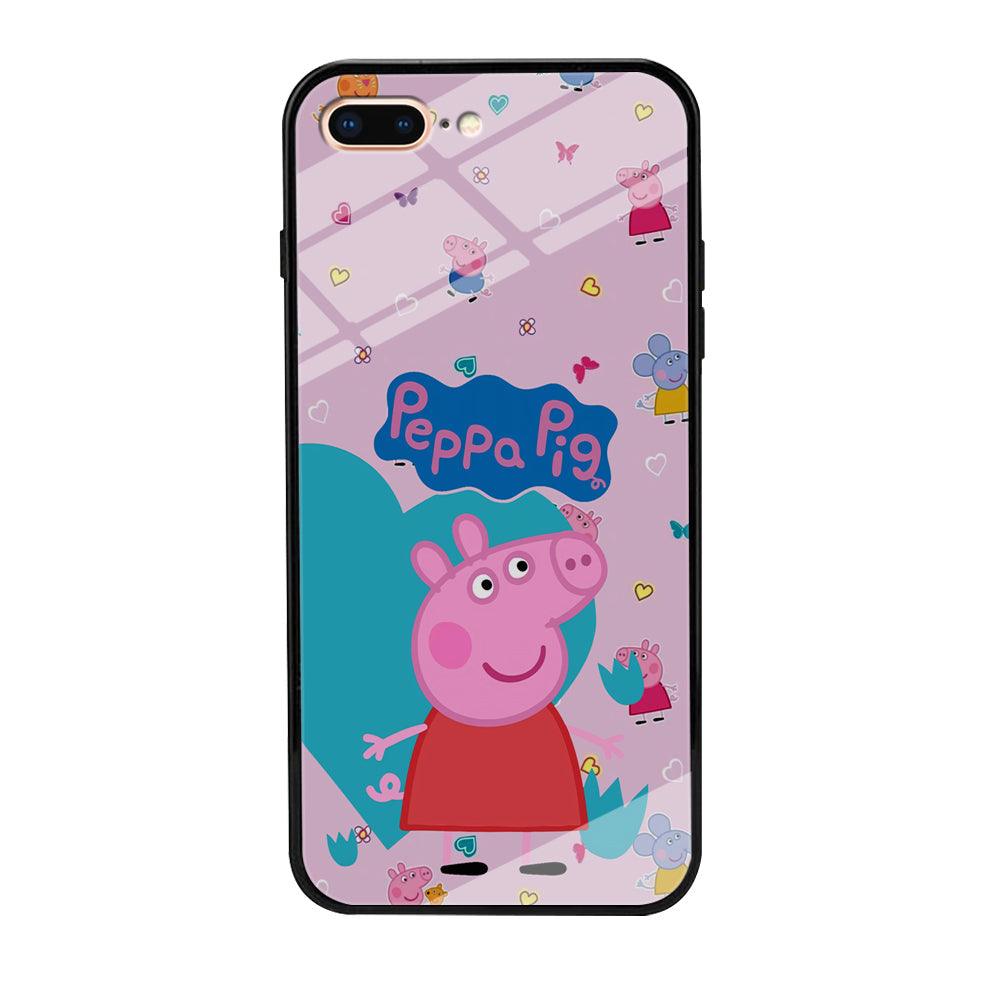 Peppa Pig Smile Always On iPhone 8 Plus Case-Oxvistore